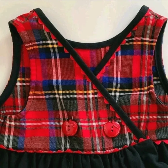 rose mcgowan 90s dress 90s Grunge Tartan Plaid coverall maxi jumper Dress main image 1